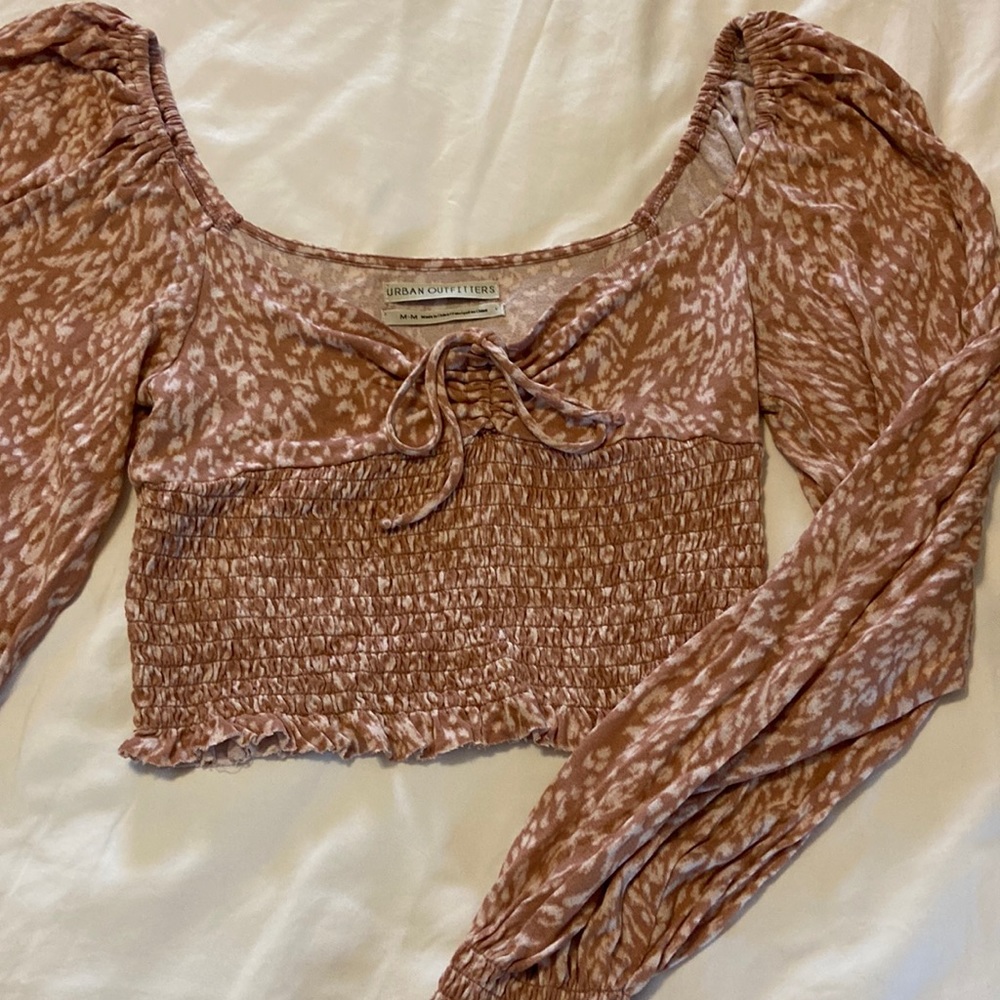 Urban Outfitters cropped long sleeve blouse.